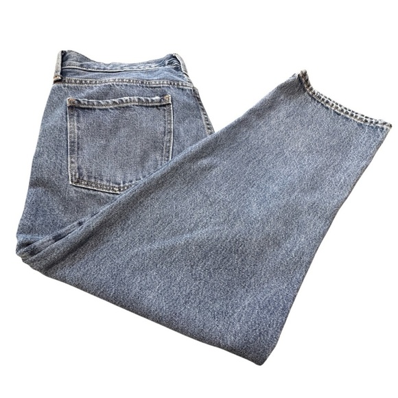 Old Navy Denim - Old Navy Women’s Jeans Size 10 High Rise Slouchy Straight Button Fly Blue Denim
